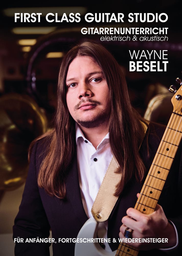 Flyer Wayne Beselt Guitarrenunterricht